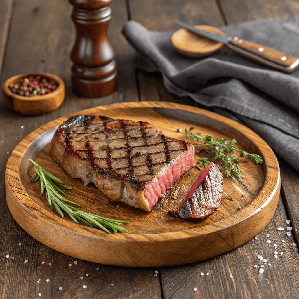 A hearty 16 oz Shorthorn steak, cooked to your preference.